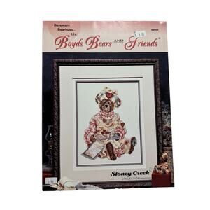Vintage Boyds Bears Rosemary Bearhugs Cross Stitch Pattern Booklet STONEY CREEK